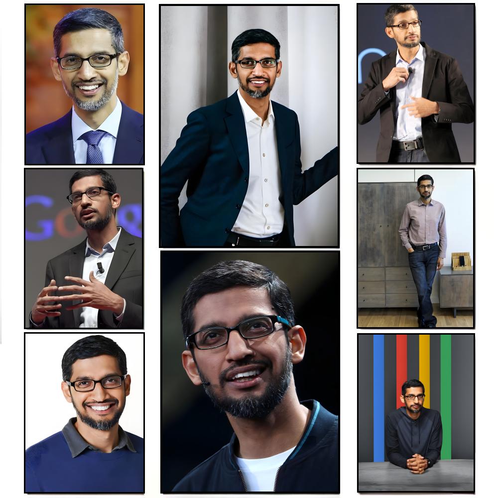 Tech Office Wall - Pôster Decorativo Corporativo Elegante S-Sundar Pichai
