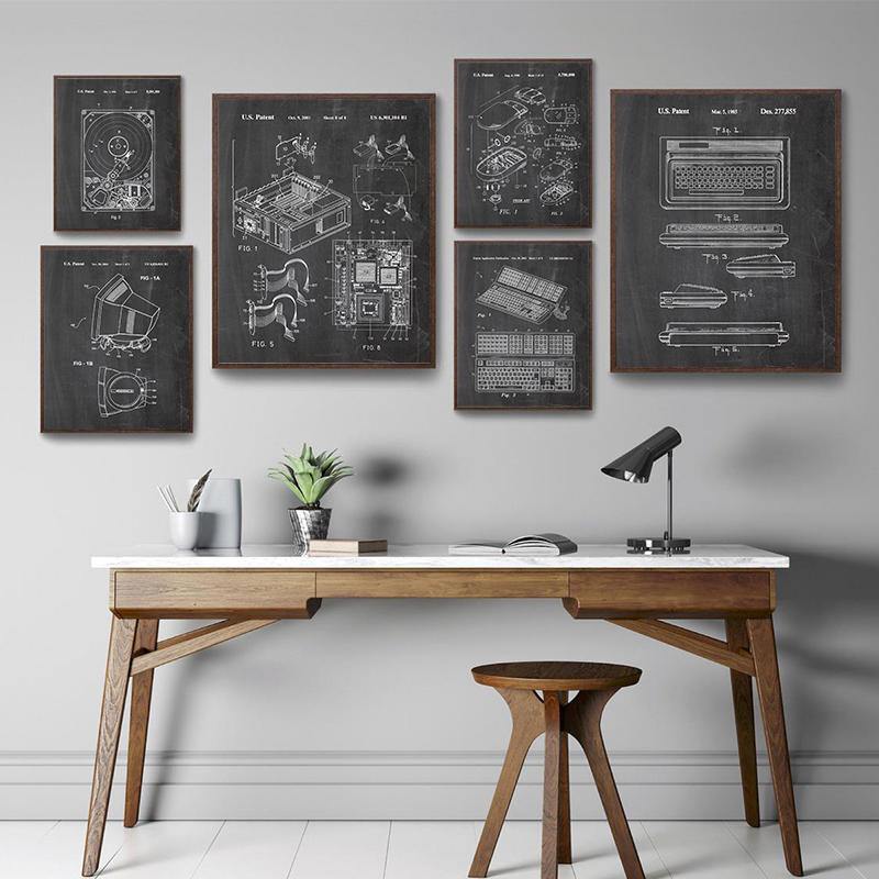 Conjunto de 6 Peças de Arte de - Tech Office Wall avaliação e preço